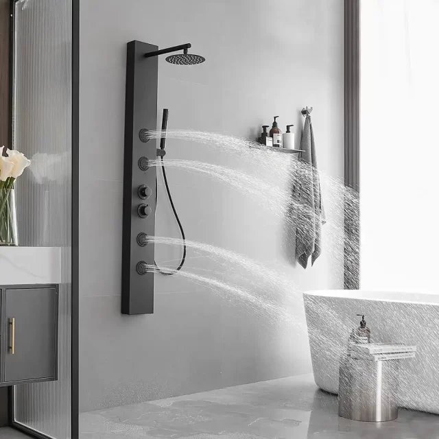 https___www.homedepot.com_p_BWE-4-Jet-Rainfall-Shower-Panel-System-with-Rainfall-Waterfall-Shower-Head-and-Shower-Wand-in-Stainless-Steel-YTP01-Black_321497021$212